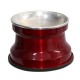 Comedouro Alumínio Gatos Medio 400ml Vermelho Verniz GAS-1666