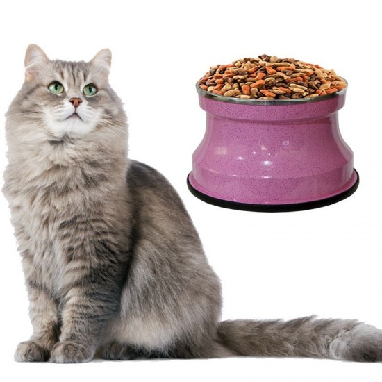 Comedouro Alumínio Gatos Medio 400ml Rosa Pigmentado GAS-1742