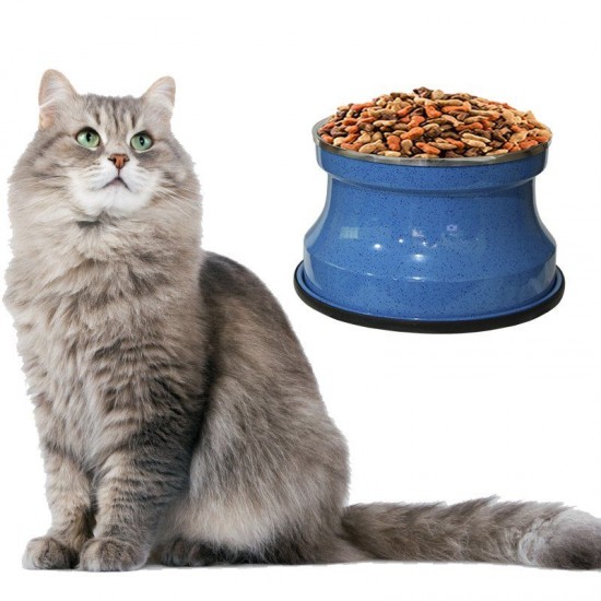 Comedouro Alumínio Gatos Medio 400ml Azul Pigmentado GAS-1745