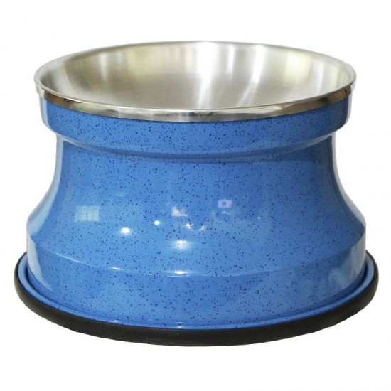 Comedouro Alumínio Gatos Medio 400ml Azul Pigmentado GAS-1745
