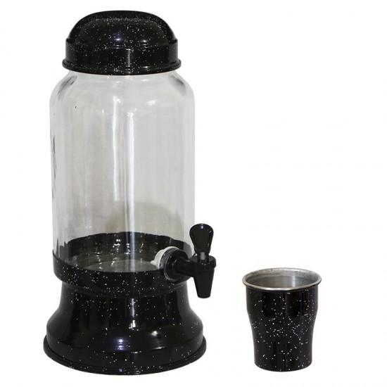 Barrica Vidro 3.2 litros Preto Pigmentado GAS-1780