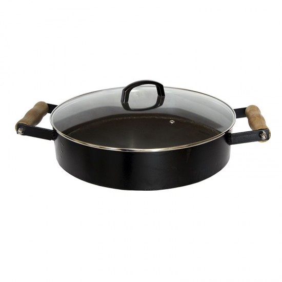 Disco de Ferro com Tampa de Vidro 40x8cm GAS-1880