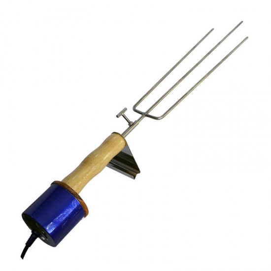 Espeto Giratório Elétrico Bivolt Triplo Azul Verniz GAS-1991